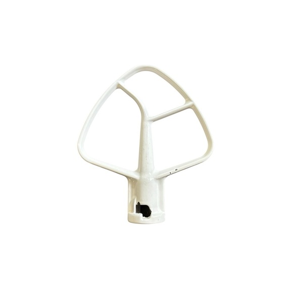 KitchenAid Coated Flat Beater, White For Mixer Attachment Dishwasher Safe - Picture 2 of 4